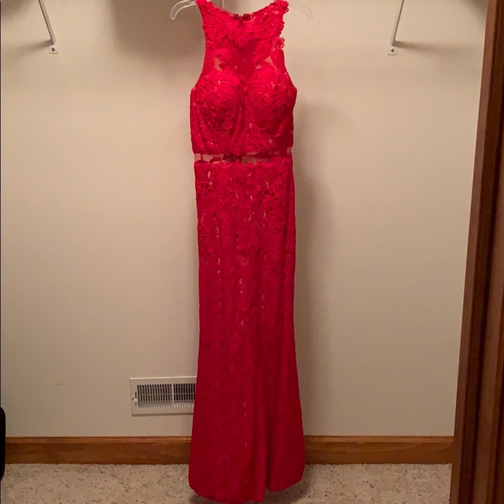 Red Dress with Red Gems